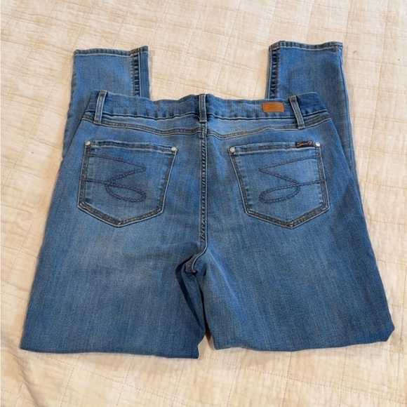 Seven7 Women's Blue Skinny Jeans - Picture 3 of 6